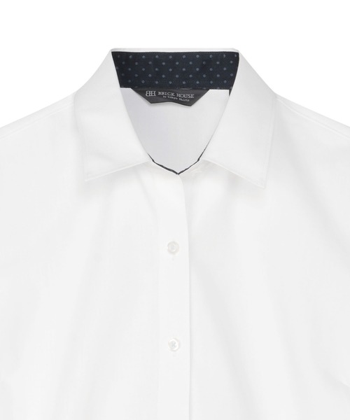 TOKYO SHIRTS(トウキョウシャツ)の「【透け防止】 形態安定ノンアイロン レギュラー 7分袖ビジネスワイシャツ(ビジネスシャツ・レディース・ホワイト・XL/M/XS/S/L/LL)」の3枚目の写真