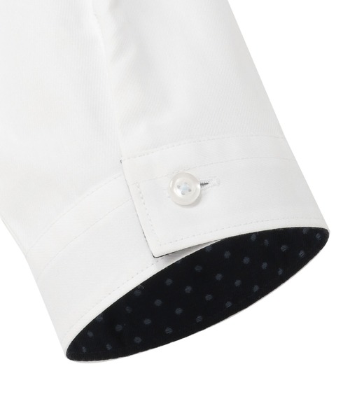 TOKYO SHIRTS(トウキョウシャツ)の「【透け防止】 形態安定ノンアイロン レギュラー 7分袖ビジネスワイシャツ(ビジネスシャツ・レディース・ホワイト・XL/M/XS/S/L/LL)」の4枚目の写真
