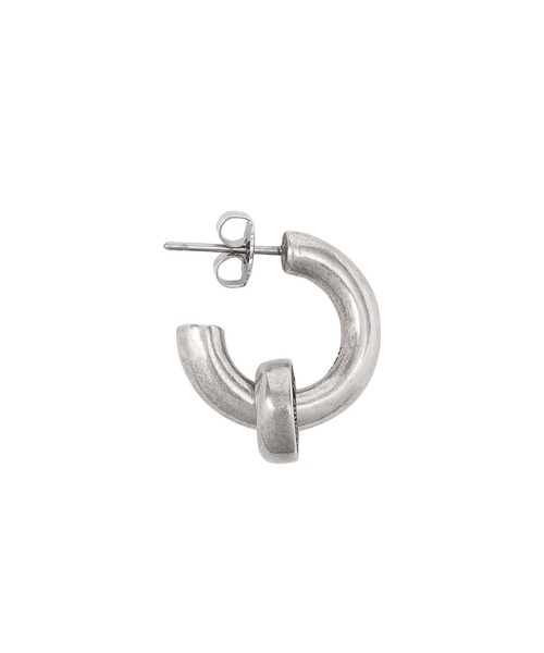 HUF(ハフ)の「BUTTON UP HOOP PIERCE(ピアス(片耳用)・メンズ・シルバー・O/S)」の3枚目の写真