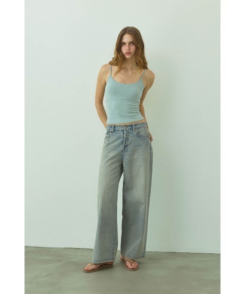 ALEXIA STAM(アリシアスタン)の「Terry Cloth Camisole with Back Logo /パッドinバックロゴキャミソール(キャミソール・レディース・ピンク/ブラウン/ホワイト/ミント・L/M/S)」の8枚目の写真