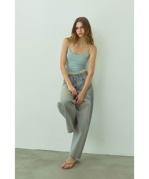 ALEXIA STAM(アリシアスタン)の「Terry Cloth Camisole with Back Logo /パッドinバックロゴキャミソール(キャミソール・レディース・ピンク/ブラウン/ホワイト/ミント・L/M/S)」の9枚目の写真