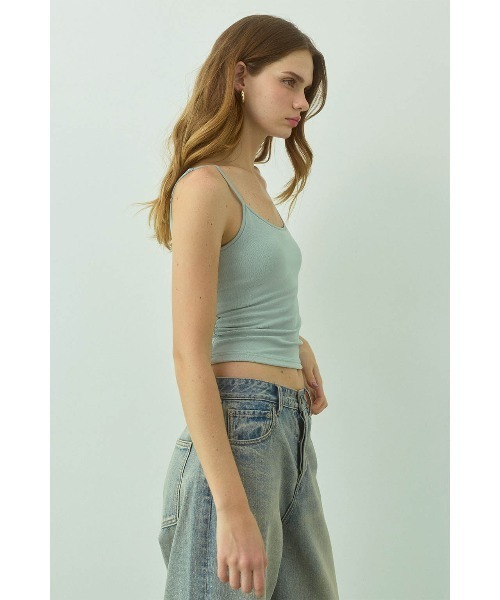 ALEXIA STAM(アリシアスタン)の「Terry Cloth Camisole with Back Logo /パッドinバックロゴキャミソール(キャミソール・レディース・ピンク/ブラウン/ホワイト/ミント・L/M/S)」の13枚目の写真