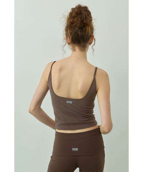 ALEXIA STAM(アリシアスタン)の「Terry Cloth Camisole with Back Logo /パッドinバックロゴキャミソール(キャミソール・レディース・ピンク/ブラウン/ホワイト/ミント・L/M/S)」の7枚目の写真