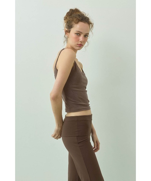 ALEXIA STAM(アリシアスタン)の「Terry Cloth Camisole with Back Logo /パッドinバックロゴキャミソール(キャミソール・レディース・ピンク/ブラウン/ホワイト/ミント・L/M/S)」の5枚目の写真