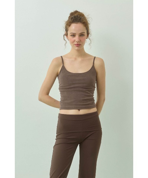 ALEXIA STAM(アリシアスタン)の「Terry Cloth Camisole with Back Logo /パッドinバックロゴキャミソール(キャミソール・レディース・ピンク/ブラウン/ホワイト/ミント・L/M/S)」の6枚目の写真