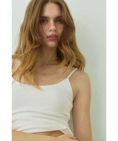 アリシアスタン　パッドinバックロゴキャミソール Terry Cloth Camisole with Back Logo /パッドinバックロゴ
