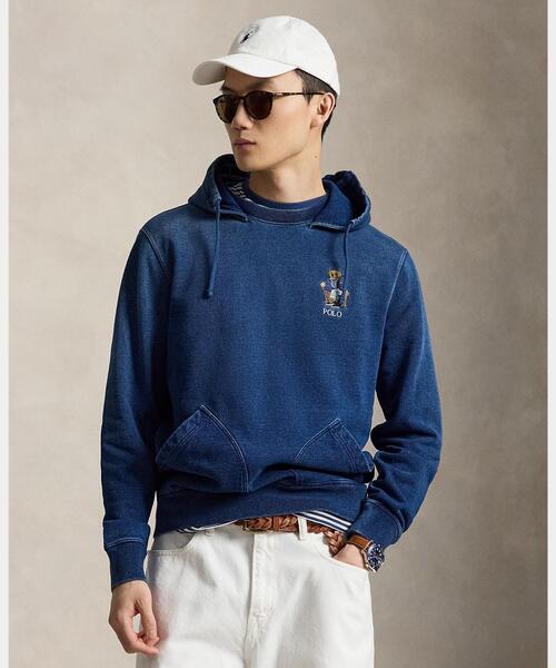 POLO RALPH LAUREN(ポロ ラルフ ローレン)の「Polo ベア インディゴ テリー フーディ(パーカー・メンズ・ネイビー系1・L/M/S)」の1枚目の写真