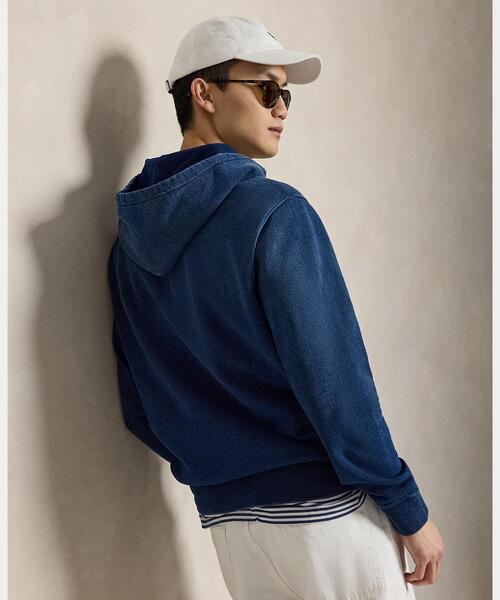 POLO RALPH LAUREN(ポロ ラルフ ローレン)の「Polo ベア インディゴ テリー フーディ(パーカー・メンズ・ネイビー系1・L/M/S)」の4枚目の写真