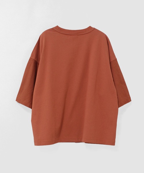 RNA-N(アールエヌエーエヌ)の「M2717 布帛コンビスクエアプルオーバー(Tシャツ/カットソー・レディース・グレー/テラコッタ/ブラック・FREE)」の11枚目の写真