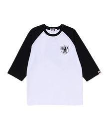 A BATHING APE PIRATE（ア ベイシング エイプ パイレーツ）の「CROSSBONE EMBLEM RAGLAN 3/4 SLEEVE TEE（Tシャツ/カットソー）」