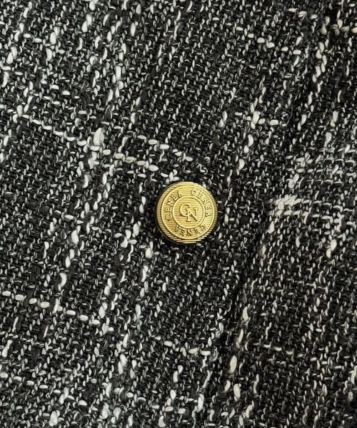 CENEA（セネア）の「ツイード金釦ペプラムベスト＋ハイウエストショートパンツset（セットアップ・レディース・ブラック系その他/ブラック系その他2/ライトグレー/ベージュ・MEDIUM/SMALL/X-LARGE/LARGE）」の12枚目の写真