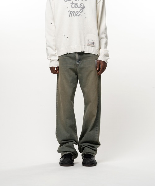 Maison MIHARA YASUHIRO(メゾンミハラヤスヒロ)の「Flared Denim Pants(デニムパンツ・メンズ・ライトブルー/インディゴブルー/ブラック・46/44)」の4枚目の写真