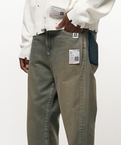 Maison MIHARA YASUHIRO(メゾンミハラヤスヒロ)の「Flared Denim Pants(デニムパンツ・メンズ・ライトブルー/インディゴブルー/ブラック・46/44)」の7枚目の写真
