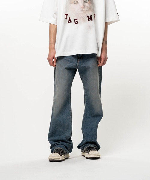 Maison MIHARA YASUHIRO(メゾンミハラヤスヒロ)の「Flared Denim Pants(デニムパンツ・メンズ・ライトブルー/インディゴブルー/ブラック・46/44)」の11枚目の写真