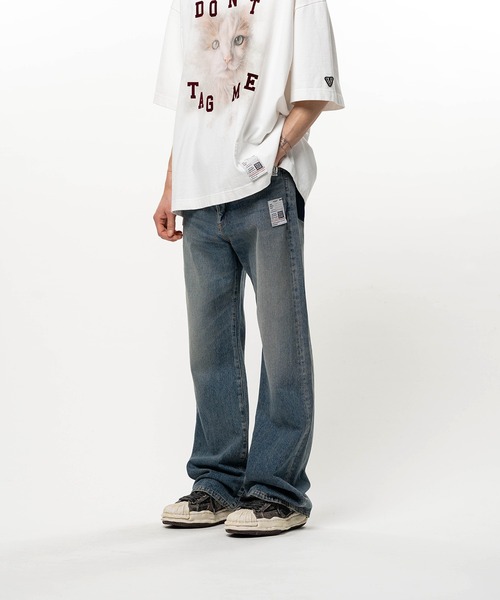 Maison MIHARA YASUHIRO(メゾンミハラヤスヒロ)の「Flared Denim Pants(デニムパンツ・メンズ・ライトブルー/インディゴブルー/ブラック・46/44)」の12枚目の写真
