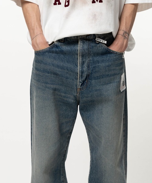 Maison MIHARA YASUHIRO(メゾンミハラヤスヒロ)の「Flared Denim Pants(デニムパンツ・メンズ・ライトブルー/インディゴブルー/ブラック・46/44)」の14枚目の写真