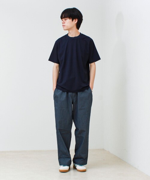 GLOSTER（グロスター）の「【接触冷感で快適】アイスカノコ クルーネックTEE（Tシャツ/カットソー・メンズ・グレイッシュブルー/グレイッシュベージュ/ダークネイビー・S/L/M）」の10枚目の写真