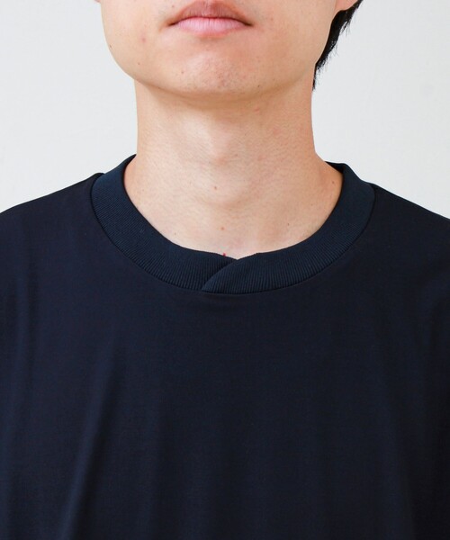 GLOSTER（グロスター）の「【接触冷感で快適】アイスカノコ クルーネックTEE（Tシャツ/カットソー・メンズ・グレイッシュブルー/グレイッシュベージュ/ダークネイビー・S/L/M）」の5枚目の写真