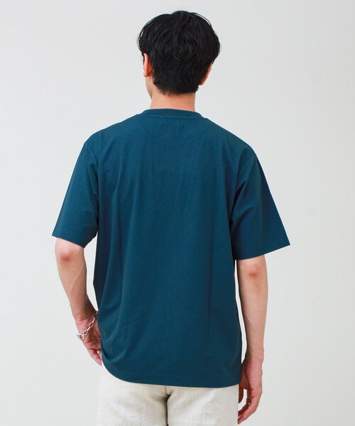 GLOSTER（グロスター）の「【接触冷感で快適】アイスカノコ クルーネックTEE（Tシャツ/カットソー・メンズ・グレイッシュブルー/グレイッシュベージュ/ダークネイビー・S/L/M）」の22枚目の写真