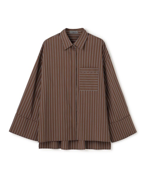uncrave(アンクレイヴ)の「ブロードクロス シャツ(シャツ/ブラウス・レディース・ブラウン系5/ホワイト系・0/1)」の18枚目の写真