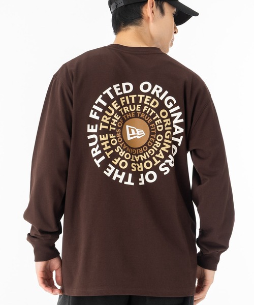 NEW ERA(ニューエラ)の「ニューエラ 長袖Tシャツ ロンT サークルロゴ(Tシャツ/カットソー・メンズ・ホワイト/ブラック/ブラウン・XXL/XL/L/M/S)」の3枚目の写真