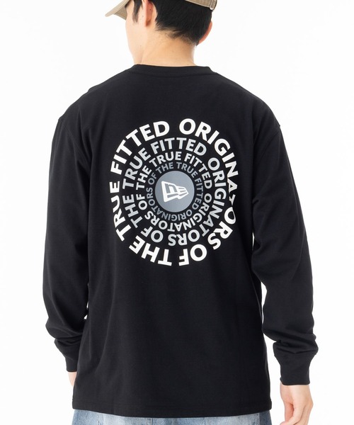 NEW ERA(ニューエラ)の「ニューエラ 長袖Tシャツ ロンT サークルロゴ(Tシャツ/カットソー・メンズ・ホワイト/ブラック/ブラウン・XXL/XL/L/M/S)」の1枚目の写真