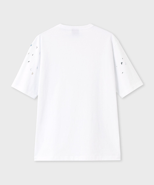 PS Paul Smith(ピーエスポールスミス)の「"Scribble Print" 半袖Tシャツ / 262506 220X(Tシャツ/カットソー・メンズ・ブラック/ホワイト・X-LARGE/LARGE/MEDIUM)」の4枚目の写真