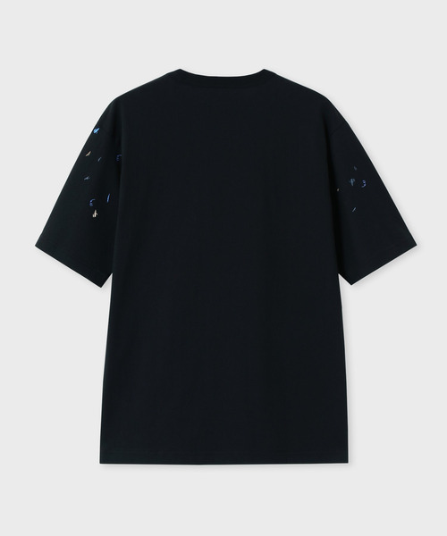 PS Paul Smith(ピーエスポールスミス)の「"Scribble Print" 半袖Tシャツ / 262506 220X(Tシャツ/カットソー・メンズ・ブラック/ホワイト・X-LARGE/LARGE/MEDIUM)」の9枚目の写真