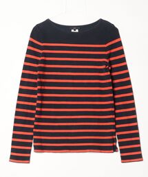 green（グリーン）の「ボーダー柄長袖カットソー（Tシャツ/カットソー）」
