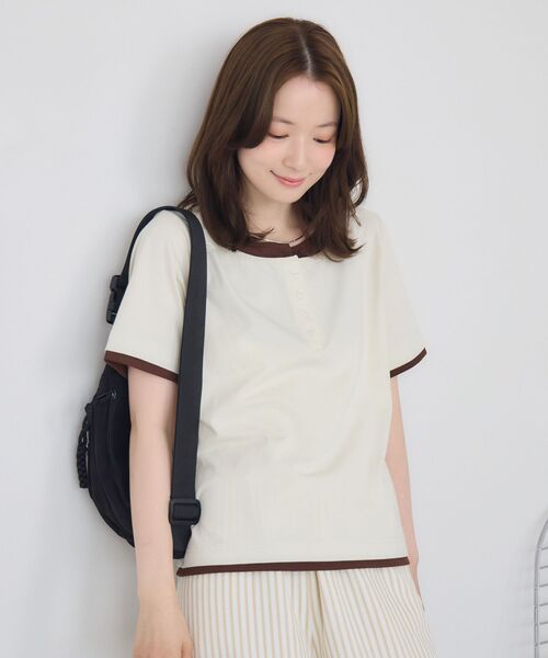 RETRO GIRL(レトロガール)の「フェイクレイヤードカットソー(Tシャツ/カットソー・レディース・ライトグレー/ナチュラル/ブルー・FREE)」の12枚目の写真