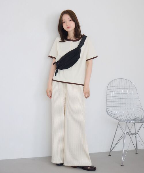 RETRO GIRL(レトロガール)の「フェイクレイヤードカットソー(Tシャツ/カットソー・レディース・ライトグレー/ナチュラル/ブルー・FREE)」の15枚目の写真