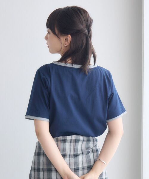 RETRO GIRL(レトロガール)の「フェイクレイヤードカットソー(Tシャツ/カットソー・レディース・ライトグレー/ナチュラル/ブルー・FREE)」の19枚目の写真