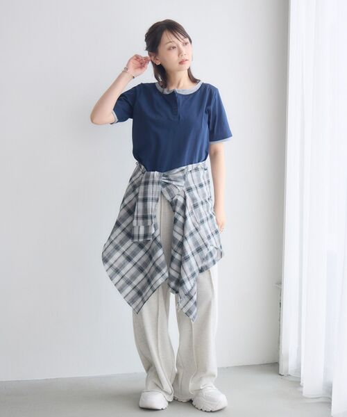 RETRO GIRL(レトロガール)の「フェイクレイヤードカットソー(Tシャツ/カットソー・レディース・ライトグレー/ナチュラル/ブルー・FREE)」の22枚目の写真