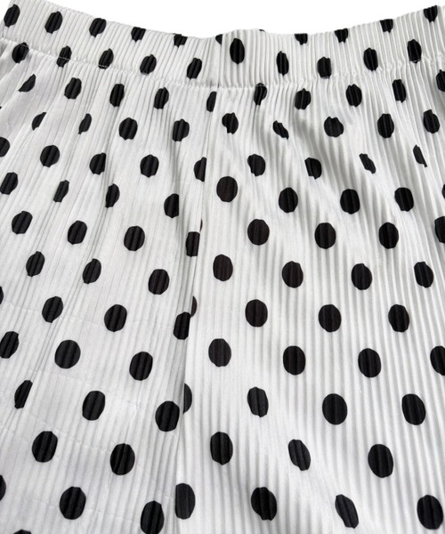 CANVAS+(キャンバスプラス)の「【CANVAS+】ドット柄リラックスプリーツパンツ(その他パンツ・レディース・ブラック/ミント/ピンク/ホワイト・M)」の10枚目の写真