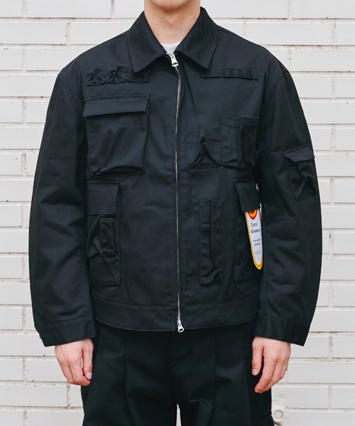 SHINYAKOZUKA(シンヤコヅカ)の「designers essential jacket with Dickies/ディッキーズ/ブルゾン/SHINYAKOZUKA(ミリタリージャケット・メンズ・ブラウン/カーキ/ブラック・SMALL/LARGE/MEDIUM)」の2枚目の写真