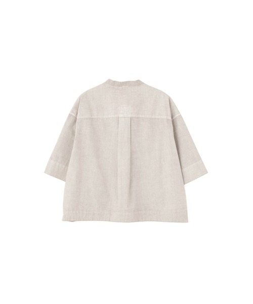MHL.(エムエイチエル)の「CARBON DYED COTTON POPLIN(シャツ/ブラウス・レディース・グレー・1/2)」の2枚目の写真