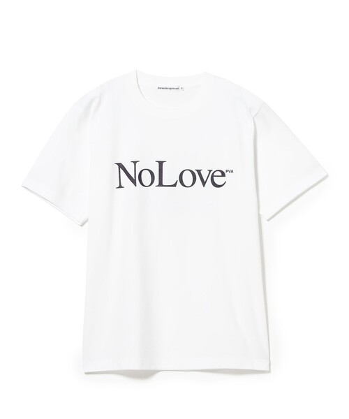 cabaret poval（キャバレーポバール）の「Cabaret Poval / No Love Tee（Tシャツ/カットソー・メンズ・ホワイト/ネイビー・MEDIUM/XX-LARGE/X-LARGE/LARGE）」の3枚目の写真