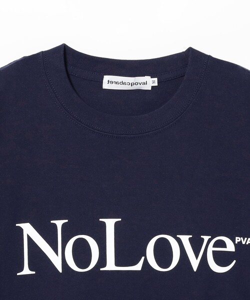 cabaret poval（キャバレーポバール）の「Cabaret Poval / No Love Tee（Tシャツ/カットソー・メンズ・ホワイト/ネイビー・MEDIUM/XX-LARGE/X-LARGE/LARGE）」の7枚目の写真