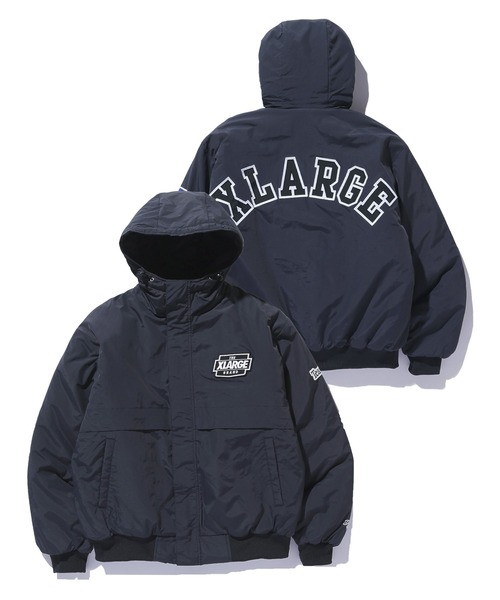XLARGE(エクストララージ)の「NYLON PUFFER JACKET(ブルゾン・メンズ・ネイビー/ブラック/オリーブ/カモフラージュ・L/S/M/XL)」の3枚目の写真