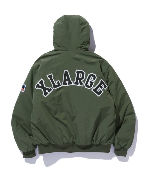 XLARGE(エクストララージ)の「NYLON PUFFER JACKET(ブルゾン・メンズ・ネイビー/ブラック/オリーブ/カモフラージュ・L/S/M/XL)」の20枚目の写真