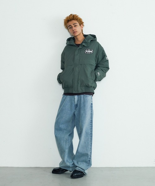 XLARGE(エクストララージ)の「NYLON PUFFER JACKET(ブルゾン・メンズ・ネイビー/ブラック/オリーブ/カモフラージュ・L/S/M/XL)」の13枚目の写真