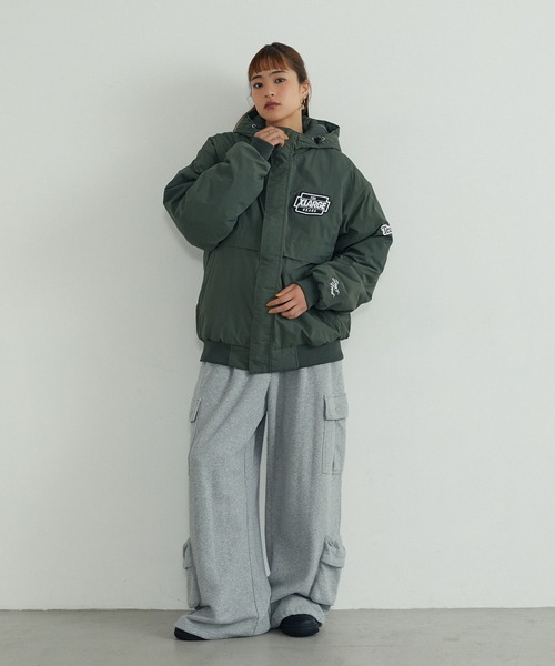 XLARGE(エクストララージ)の「NYLON PUFFER JACKET(ブルゾン・メンズ・ネイビー/ブラック/オリーブ/カモフラージュ・L/S/M/XL)」の17枚目の写真