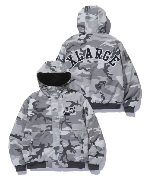 XLARGE(エクストララージ)の「NYLON PUFFER JACKET(ブルゾン・メンズ・ネイビー/ブラック/オリーブ/カモフラージュ・L/S/M/XL)」の6枚目の写真
