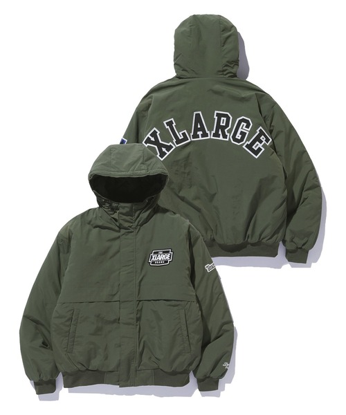 XLARGE(エクストララージ)の「NYLON PUFFER JACKET(ブルゾン・メンズ・ネイビー/ブラック/オリーブ/カモフラージュ・L/S/M/XL)」の5枚目の写真