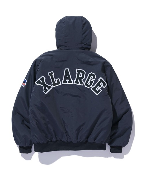 XLARGE(エクストララージ)の「NYLON PUFFER JACKET(ブルゾン・メンズ・ネイビー/ブラック/オリーブ/カモフラージュ・L/S/M/XL)」の18枚目の写真