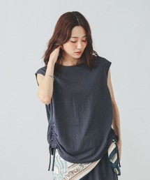 GLOBAL WORK | リネンライクサイドドロスト/636816(Tシャツ/カットソー)