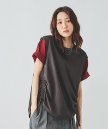 GLOBAL WORK | リネンライクサイドドロスト/636816(Tシャツ/カットソー)
