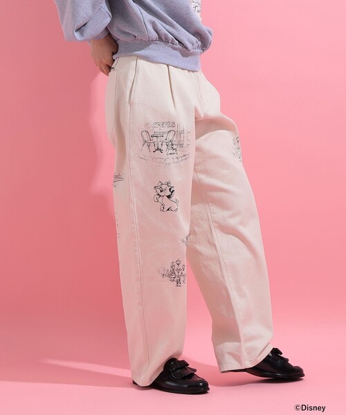 mmts(マミタス)の「おしゃれキャット / チノ パンツ(その他パンツ・レディース・ベージュ/ホワイト・ONE SIZE)」の1枚目の写真