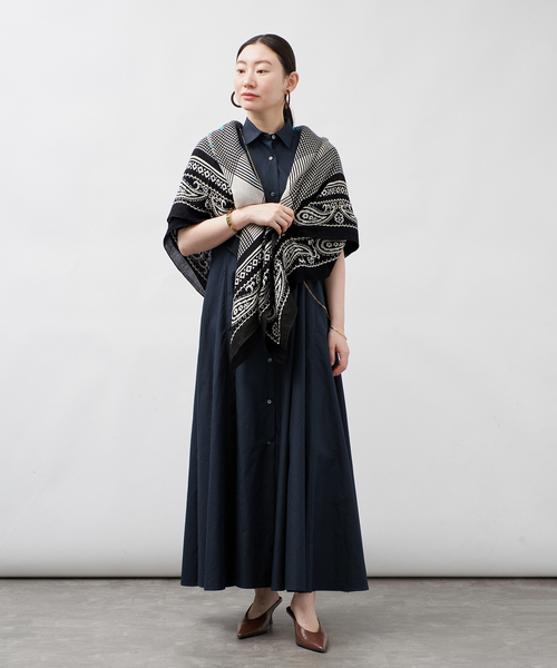 manipuri（マニプリ）の「manipuri マニプリ インドストール Tradition 120x120cm（ストール/ショール・レディース・ブラック・FREE）」の3枚目の写真