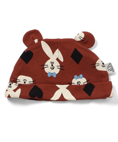 BREEZE（ブリーズ）の「耳付き帽子 マイファーストブリーズ（その他ベビー用品・キッズ・クリーム/アイボリー/レッド/ブルー・46/44）」の9枚目の写真